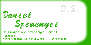 daniel szemenyei business card